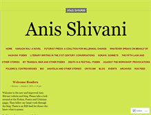 Tablet Screenshot of anisshivani.com